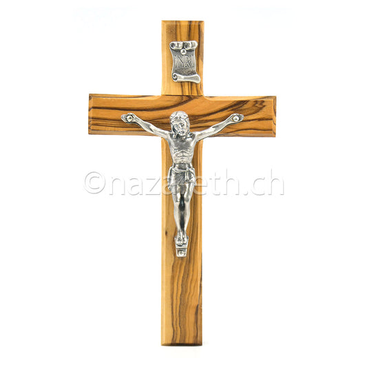 Crucifix en Bois d'Olivier 15.5 cm
