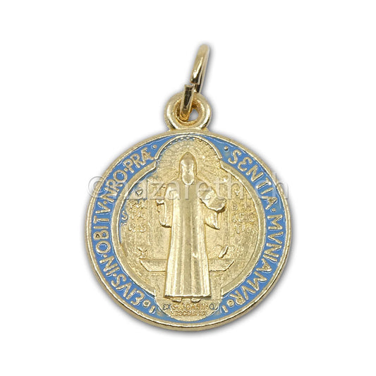 Médaille Dorée Saint Benoît 18 mm