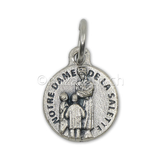 Médaille Argentée Notre-Dame de La Salette 12 mm