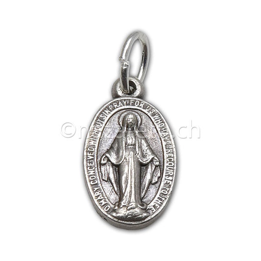 Médaille Argentée Vierge Miraculeuse 12 mm