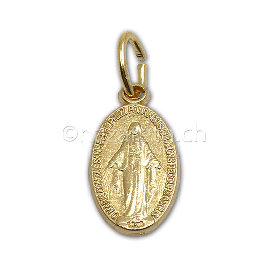 Médaille Vierge Miraculeuse Dorée 12 mm