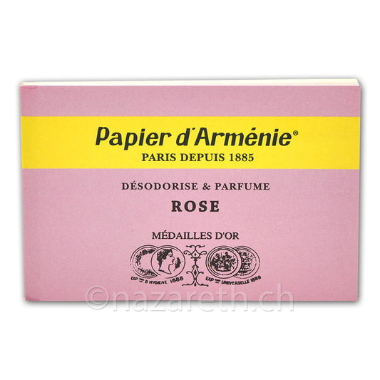 Carnet Papier d'Arménie La Rose